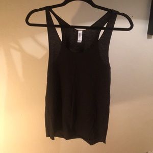 American Apparel Black Racerback Top M